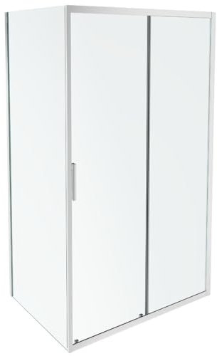 Paroi de douche JACOB DELAFON L'ingénieuse porte coulissante, installation angle 140 x 70