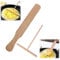 Set di 2 crepes, collettore crepes, spatola in legno di faggio, pratico utensile da cucina per crepes, galette e frittelle e cibi deliziosi (spatola in legno di faggio + distributore di pasta in