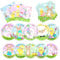 Juweked Easter Plates and Napkins Decotaion