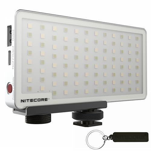 Nitecore SCL10 Alta illuminazione portatile di fotografia della luce della macchina fotografica dell'Istruzione Autodidattica 2500K-6300K con l'etichetta di NITECORE