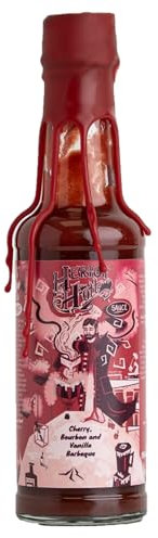 Heriot Hott Cherry Bourbon and Vanilla Barbeque Red Chilli Pepper Sauce Vegan 150ml