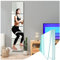 DYLISEA Self Adhesive Mirror Tiles HD Glass 35x35cm 4 Pieces Square, Stick On Full Length Mirrors Long Wall Mirrors for Bedroom Living Room Hallway Walls Wardrobe Doors