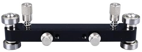 Tissting Ponceuse à écrou de Guitare 6,7 Pouces, Selle de Pont de Guitare en Métal Noir Luthier, Outil de Meulage D'écrou de Guitare Acoustique pour Guitare Basse(Noir)