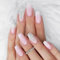 24 Pièces Rose Carrés Faux Ongles Court, French Rose Brillant Press on Nails à Coller, Autocollants pour Femme et Fille Nail Art, Couverture Complète Acrylique.