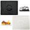Spülbeckeneinlage, 2 Stück Spülmatte für Spülbecken, Spülbeckeneinlage Gummi Spülbeckenmatte Sink Mat Waschbecken Spülmatte Abtropfmatte für Spülbecken Einlage Matte Badezimmer Küche(Schwarze & weiß)