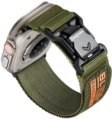 Bandletic Compatible with Apple Watch Ultra Strap - 49mm 45mm 46mm 44mm 42mm(3 2 1) Strap, R-Nylon Soft Breathable Sport Band with Magnetic Buckle for iWatch Ultra 2/Ultra SE Series 10 9 8 7 6 5 4
