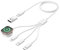 4 en 2 Cable Multi pour Chargeur Apple Watch et Phone,1.2M Cable Lightning Chargeur avec Câble USB C/Câble Lightning iPhone/Apple Watch/Micro USB pour iWatch Se 9/8/7/6/5/4/3,iPhone 16/15/14/13/12/X/6