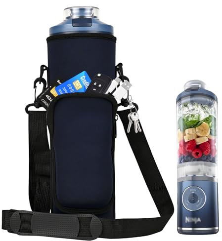 AF-WAN Portable Blender Bag for Ninja Blast Max BC251 - Insulated Case with Cross Strap (Dark Blue)