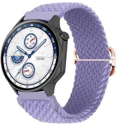 AireWiki Elastisches Armand Kompatibel mit OPPO Watch 41mm Armbands Verstellbares Sport Geflochten Nylon Elastisch Loop Ersatzarmband für OPPO Watch 41mm Band für Damen Herren (10)