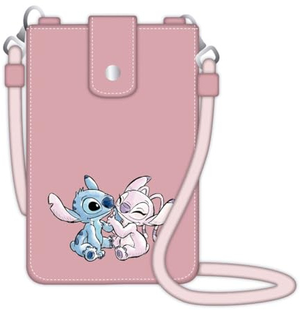 Disney Stitch und Angel Mädchen Geldbörse, Handytasche, Umhängetasche, Geschenke für Mädchen und Teenager