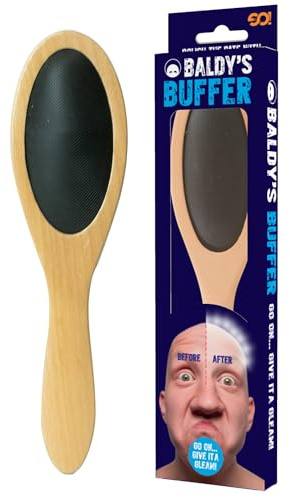 Funtime Gifts Baldy's Buffer - The Ultimate Buffing Brush for the Follically Challenged