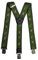 Olata Heavy Duty Herren-Hosenträger Y-Form mit Jagdmotiv und gravierten Hosenträger-Clips – 4 cm. Jagdhorn