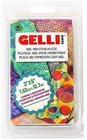 Gelli Arts Druck Teller, Mehrfarbig, 3 x 5-inch