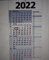 4 Monats-Wandkalender Kombipack 2020 weiß/grau
