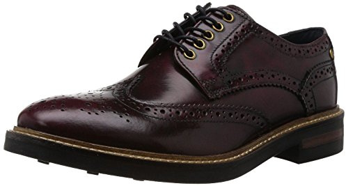 Base London Woburn Hi Shine Bordo Leather Mens Formal Brogue Casual Shoes Boots-9
