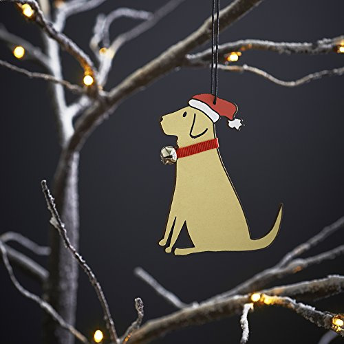 Sweet William Yellow Labrador Christmas tree decoration