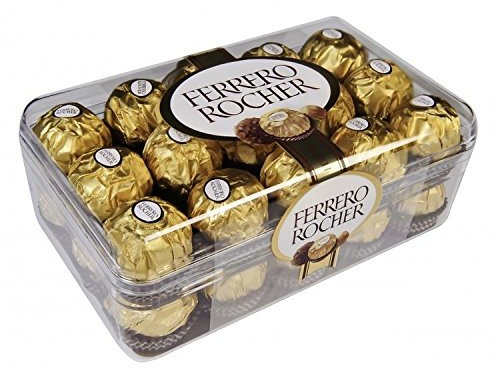 Ferrero rocher classico alla nocciola al latte scatola da 30 cioccolatini grammi 375 (1000042046)
