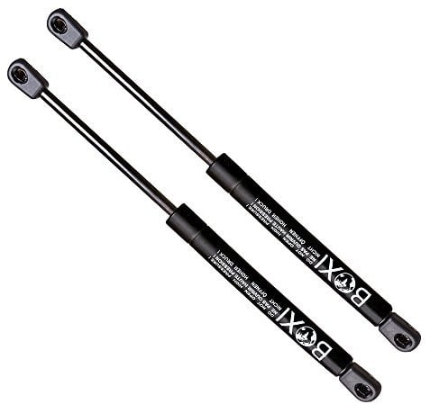 BOXI 4488 Universal-Hebe-Stützstreben, Stöße, Gasdruckfedern, verlängerte Länge 30,5 cm, komprimierte Länge 20,4 cm, Kraft 24,5 kg, 10 mm Kugelbuchse für Wohnmobil, Bett, Werkzeugkasten, Deckel,