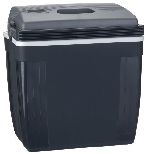 Ezetil Elektrokühlbox E27 12V LCD, silber/grau, 39x28,5x43 cm