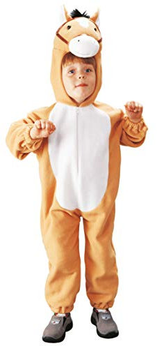 Foxxeo Kostüm Pferd Pferdekostüm Tierkostüm für Kinder Pferde Kinderkostüm Gr. 98-140, Größe:122/128