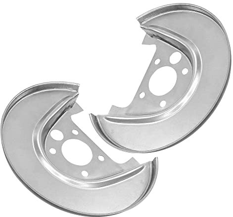 BESTPRICE 2x Ankerblech hinten links & rechts Spritzbelch Deckblech für Bremsscheibe