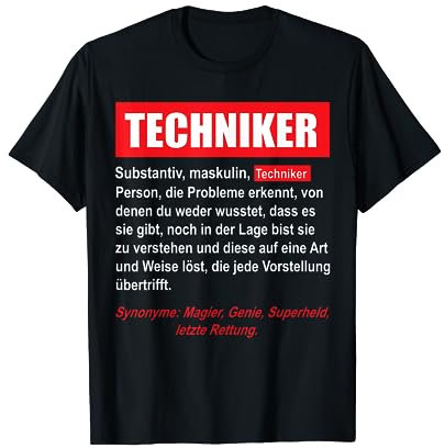 Beruf Techniker Geschenk Kollege Maschinenbau T-Shirt
