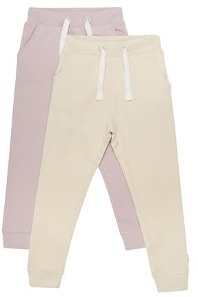 MINYMO Mädchen Basic 37-Sweat Pant (2-Pack) Freizeithose, Lila, 152 (2er Pack)