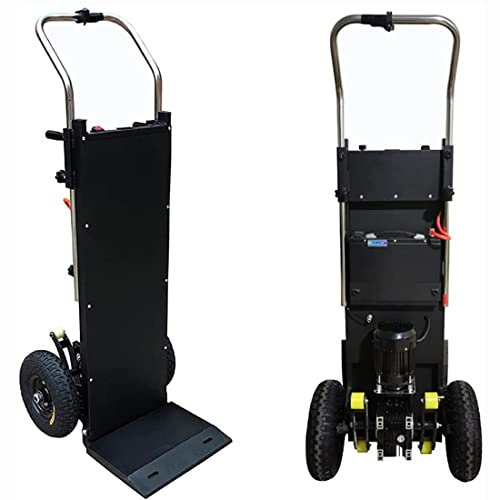 HUALUWANG Sackkarre schwerlast elektrisch Arbeitssparender Handwagen 200kg Kapazität-1200W Brushless Motor&48V/32AH Abnehmbarer Akku,tragbares elektrisches Treppensteigen