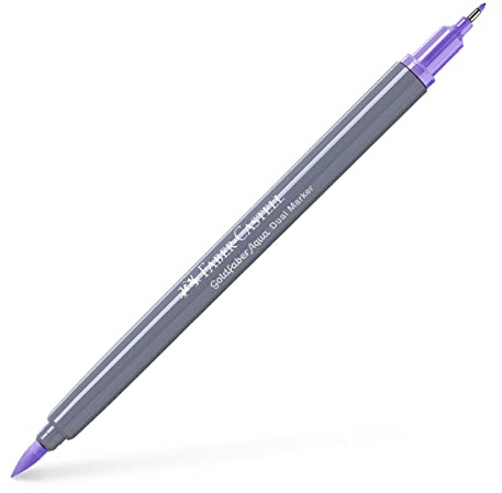 Faber-Castell Creative Studio Goldfaber Aqua Dual Marker, Hellviolett, Einzelmarker, für Kunst, Handwerk, Zeichnen, Skizzieren, Zuhause, Schule, Universität, Ausmalen