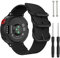 ACTECH Armband Kompatibel mit Garmin Forerunner 735XT/220/230/235/620/630/Approach S20 S5 S6, Nylon Strap Ersatzbänder Ersatz (Schwarz)