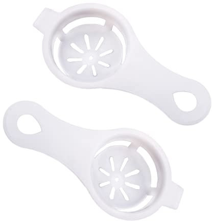 Eiertrenner, 2 Stück Eigelb Trenner, Eiweißtrenner, Eiweißabscheider, Egg Separator, Eierabscheider Eigelb