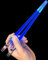 Palillos con sable de luz LED (1 par, azul, puntas para agarrar alimentos)