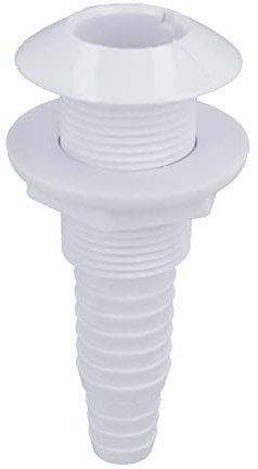 AB Tools 1 BSP Plastic Skin Through Hull Fitting 19mm & 25mm Hose Tail Bilge Pump Drain