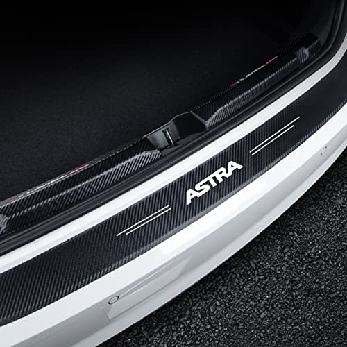 EAGLEG Auto Ladekantenschutz Folie für Op-EL Astra F G H J K - Kohlefaser Stoßstangenschutz Aufkleber - Kratzschutz Lackschutz Styling Deko Zubehör,Black