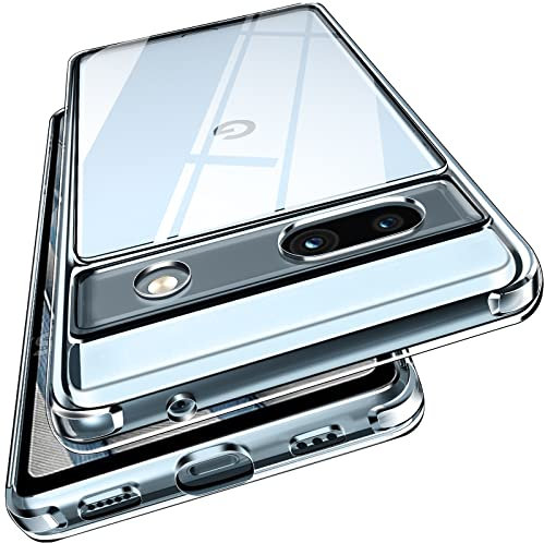 ivoler Nie Vergilbung Klar Hülle für Google Pixel 7A, [Militärischer Schutz] [Kameraschutz] Stoßfest Kratzfest Transparent Schutzhülle, Dünn Durchsichtige Handyhülle Case