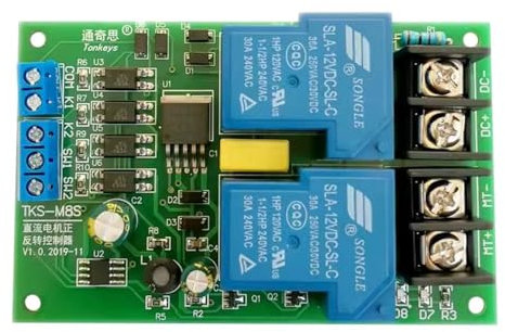 MiOYOOW 30A 12V 24V DC Motore Avanti/Reverse Scheda di Controllo Basso Livello P0 30A 40A Ad Alta Corrente Finecorsa Modulo Driver