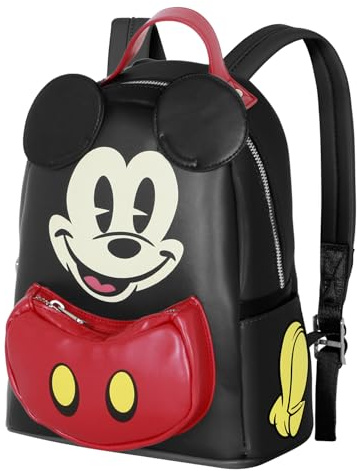 Disney Unisex 06748 Heady Rucksack Face, Schwarz, Einheitsgröße