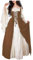 Déguisement Médiéval Femme - Robe Vintage Rose de Soirée Princesse - Robe Médiévale Fille Adulte - Renaissance Noire