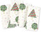 KATE SPADE NEW YORK Konfetti-Stoffservietten, 4 Stück, 100 % Baumwolle mit Metallic-Druck, maschinenwaschbar, cremefarben/grün, 50,8 x 50,8 cm