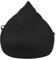 Droplet-Lounge Tropfenform Sitzsack mit Füllung | für Kinder Erwachsene | Indoor & Outdoor geeignet | Wasser-& Schmutzabweisend | Sitzkissen Bodenkissen Beanbag (3XL Durchmesser 90 cm, Anthrazit)