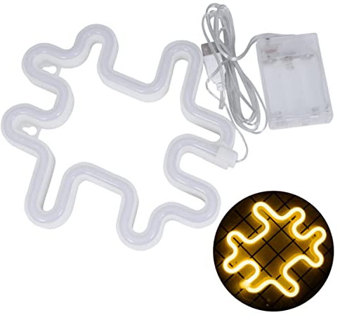 DOITOOL 1stk Led-symbollicht Neon-hängelampe Hashtag-leuchtreklame Led-neon-dekorationslicht Roman Lichtnacht Led-nachtlicht Neonlampe Led- Farbige Lichter Weiß Buchstabe Plastik