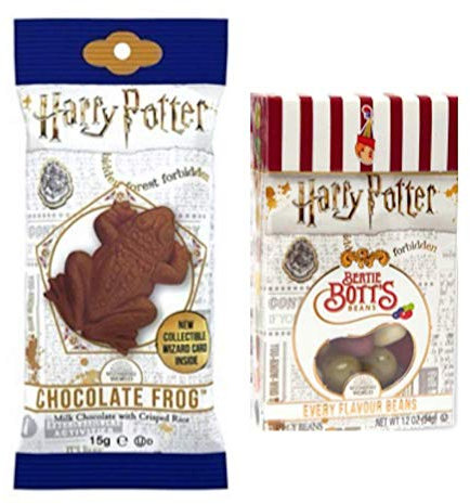 Jelly Belly Harry Potter Jelly Belly Bertie Botts Bohnen 35g und Schokofrosch 15g
