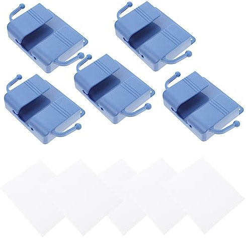 EXCEART 5pcs Remote Control Storage Box Tool Hangers Air Conditioner Support Wall Mount Nightstand Mini Fridge Stand Refrigerator Stand Phone Holders for Your Car Shelf Plastic Controller