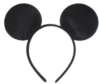 The Fancy Dress Halloween Headband For Women - Black Mouse Ears Headband Horror Themed Halloween Costume Hair Accessory UK