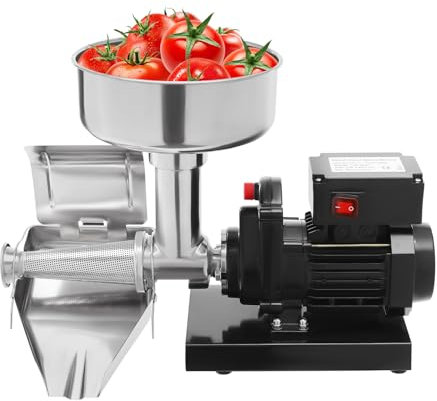Tomato Sauce Maker, 450W Electric Tomato Strainer Machine Commercial Tomato Milling Machine, Stainless Steel Tomato Press Making Machine Food Squeezer for Tomato Strawberry Blueberry Sauce, 110V