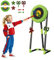 Axe Throw & Lawn Dart Game Set, Dart Board with 2 Axes 2 five star Dart & 2 Darts, Dart Game Dart Board Metal Frame, Axe Throwing Game Set, for Indoor & Outdoor, Family Kids & Adults