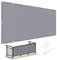 Balkonverkleidung Wetterfest 70x700cm (400Größen verfügbar), Premium PES Polyester 175g/qm Balkon Sichtschutz nach maß Blickdichte, Terrassen Sichtschutz UV-Schutz, ohne Bohren mit Kabelbinder