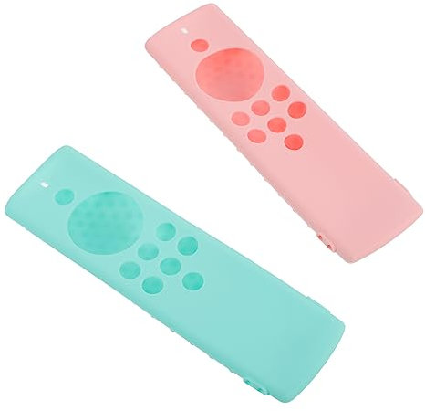 Yardenfun 2Pezzi Cover Silicone per Telecomando Tv Fire Protezione Antiscivolo e Resistente Graffi e Macchie Facile