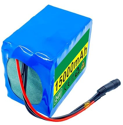 24V 15 Ah 6S5P Lithium-ION Elektrofahrrad-Akku mit Ladegerät, integrierter BMS-Schutz, ideal für 500 W Elektrofahrradmotor XT60