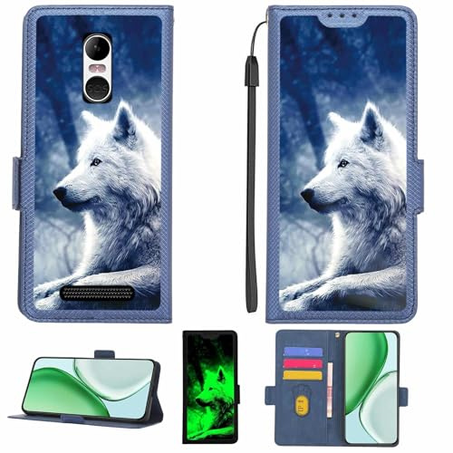 Kinetijy Custodia Comaptibile per brondi Amico Smartphone 4G Case Custodia Cover Supporto Premium in PU[con Pellicola Protettiva HD con durezza 9H] [Blocco RFID][Effetto Luminoso Scuro] LPT-Lang